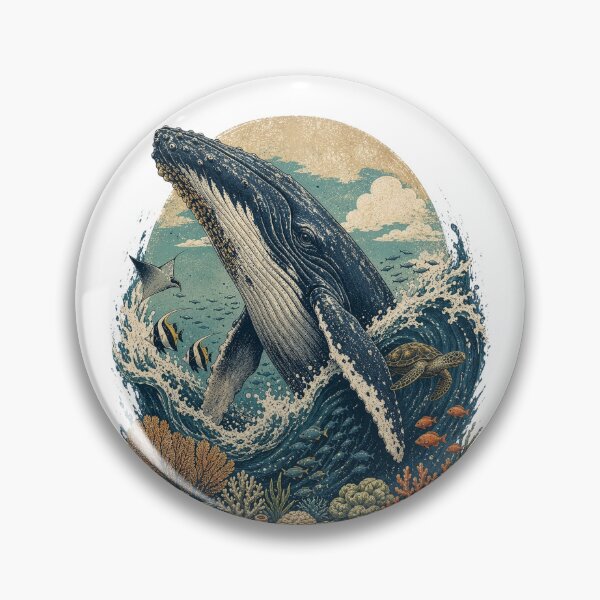 Item preview, Giant humpback whale World Oceans Day designed and sold by ffkj09.