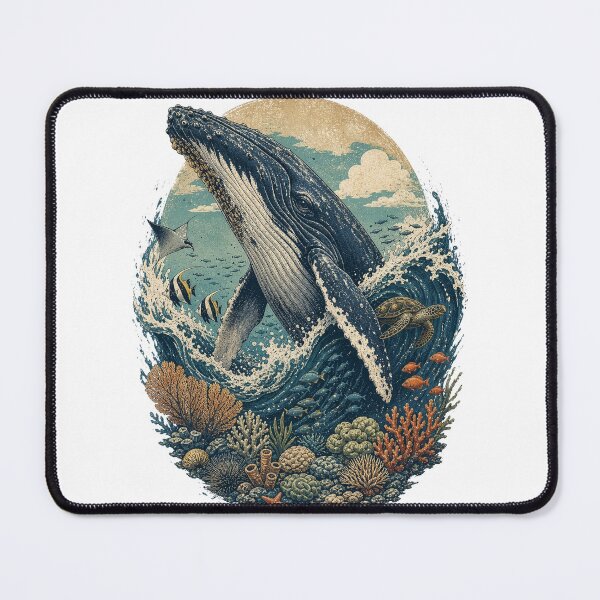 Item preview, Giant humpback whale World Oceans Day designed and sold by ffkj09.