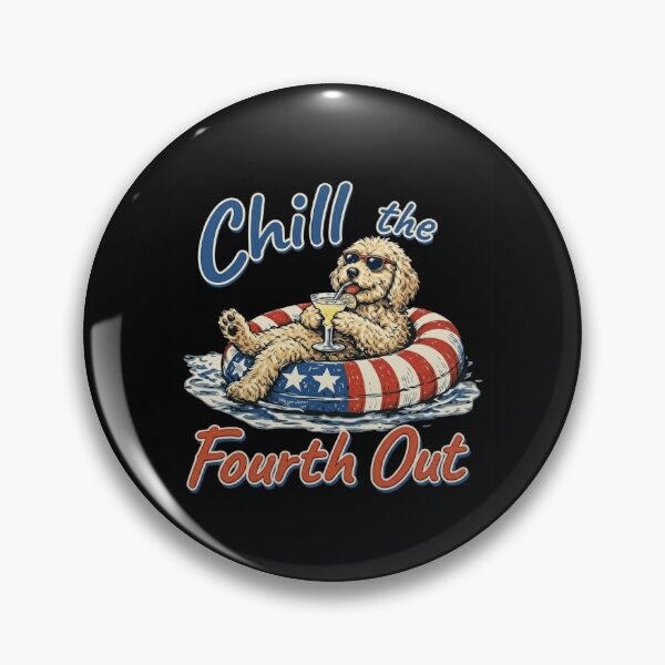 Item preview, Chill The Fourth Out Funny Goldendoodle Dog 4th Of July designed and sold by haitrieuic96.