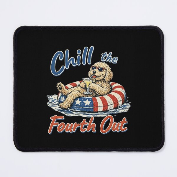 Item preview, Chill The Fourth Out Funny Goldendoodle Dog 4th Of July designed and sold by haitrieuic96.