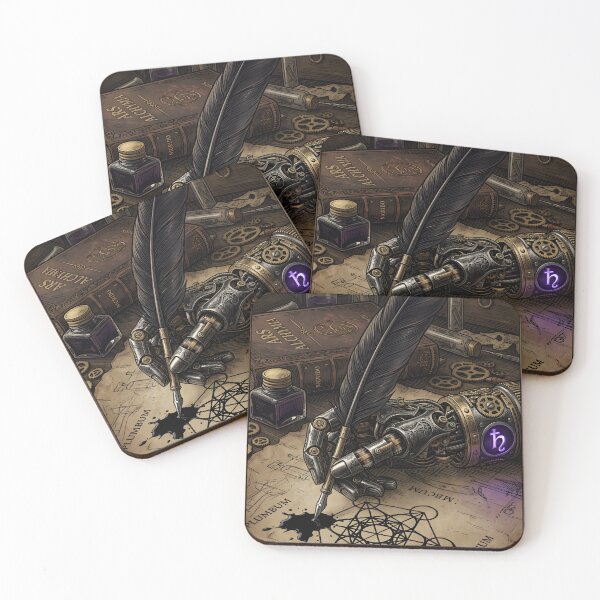 Item preview, Clockwork Hand and Quill designed and sold by Studio77-Gothic.