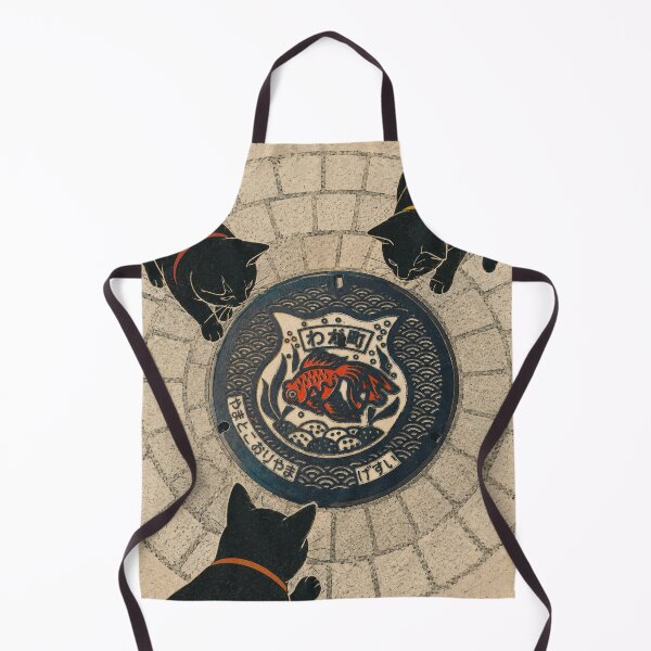 Item preview, Cats and Goldfish Manhole of Yamatokoriyama designed and sold by Komatoya.