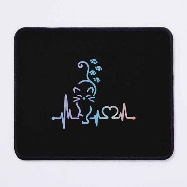 Item preview, Heartbeat Cat Lover Animal Silhouette Cute Cat designed and sold by thomas-frame.