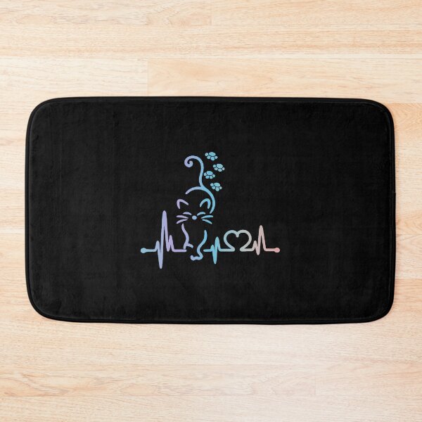 Item preview, Heartbeat Cat Lover Animal Silhouette Cute Cat designed and sold by thomas-frame.