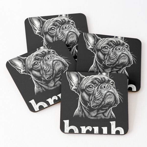 Item preview, Funny French Bulldog Bruh Meme Minimalist Sketch Art designed and sold by haitrieuic96.