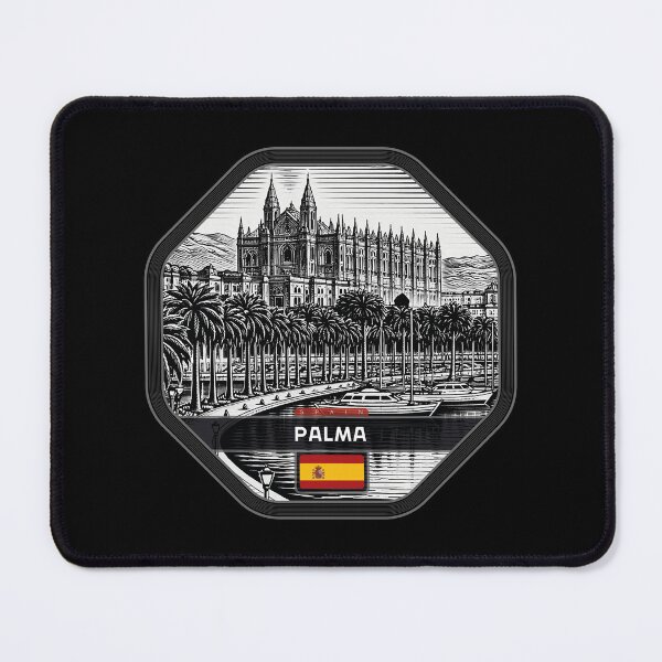 Item preview, Palma Spain Linocut Style  designed and sold by Thistle-TShop.
