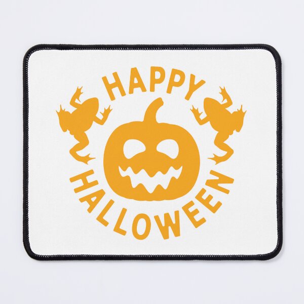 Item preview, Happy Halloween with pumpkin and toads. designed and sold by RizikCat.