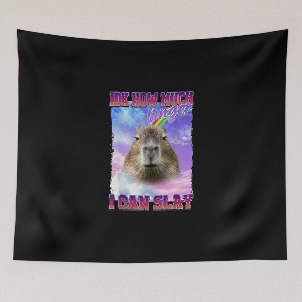 Item preview, IDK How Much Longer I Can Slay Capybara designed and sold by thomas-frame.