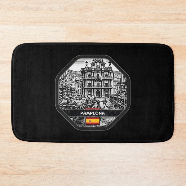 Item preview, Pamplona Spain Linocut Style  designed and sold by Thistle-TShop.