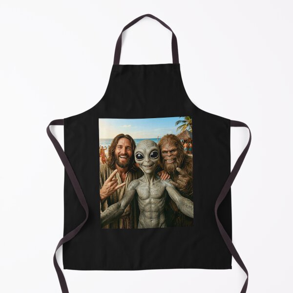 Item preview, Bigfoot Selfie Jesus Alien designed and sold by Littermin.