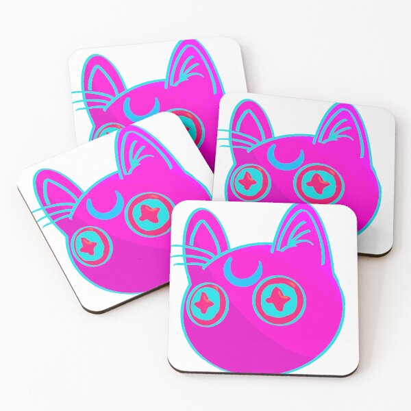 Item preview, Space cat inverted ultra pink designed and sold by dusty raccoon.