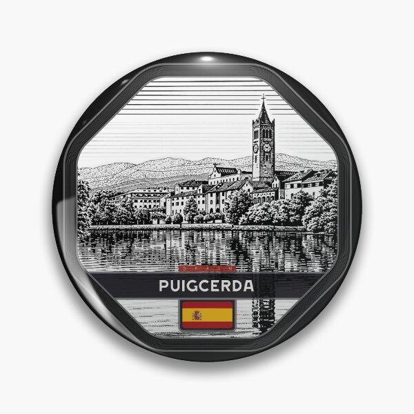 Item preview, Puigcerda Spain Linocut Style  designed and sold by Thistle-TShop.