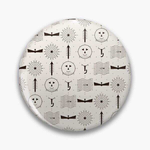 Item preview, African Tribal Tattoo Symbols Black Ink Pattern Art  designed and sold by AfricanArtHub.