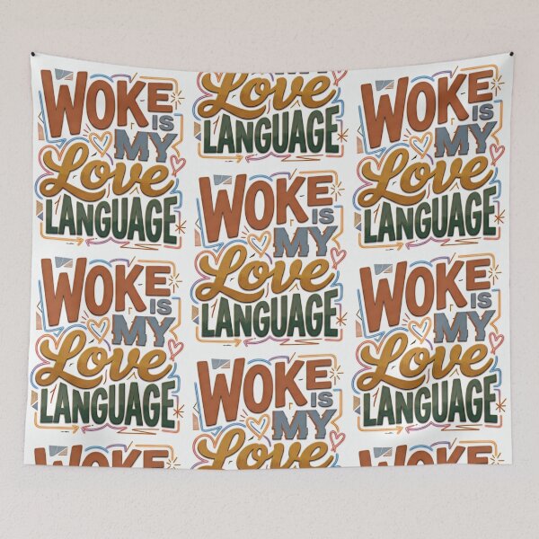 Item preview, Woke is my love language  designed and sold by ShonaCallumArt.