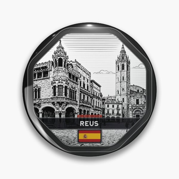 Item preview, Reus Spain Linocut Style  designed and sold by Thistle-TShop.