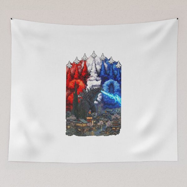 Item preview, Kaiju Monster Japanese Vangogh starrynight Vintage 250th water designed and sold by thomas-frame.