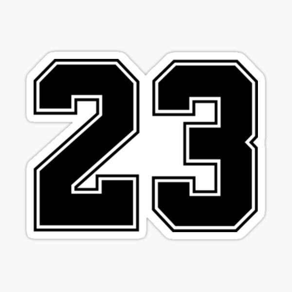 Bulls - Jordan 23 Retired Number Bull Silhouette (White) - Chicago Bulls -  Sticker