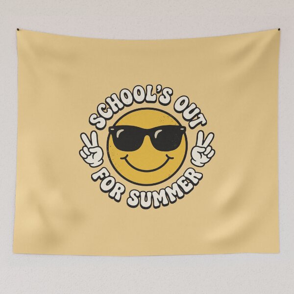 Item preview, Schools Out For Summer Retro Smiley Face Peace Sign Vintage Mascot designed and sold by AdyKurniawan.