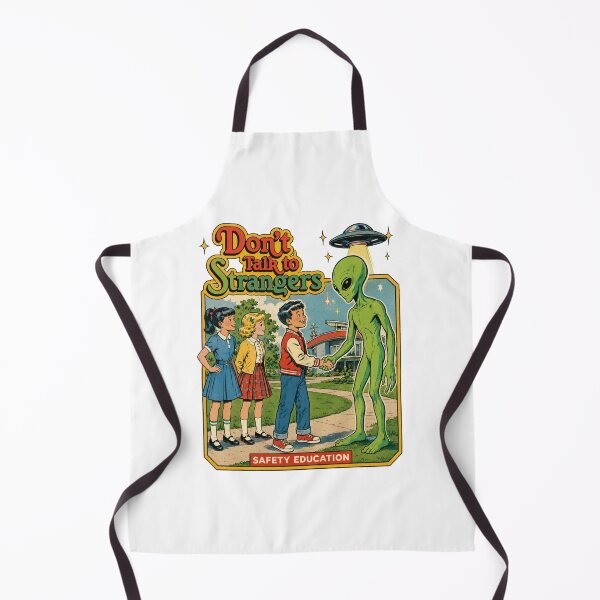 Item preview, Don't Talk to Strangers Alien Vintage Humor Design designed and sold by Regal-Elegances.