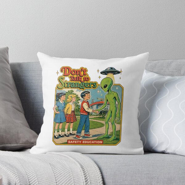 Item preview, Don't Talk to Strangers Alien Vintage Humor Design designed and sold by Regal-Elegances.