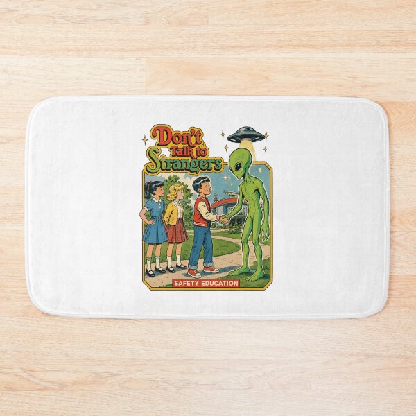 Item preview, Don't Talk to Strangers Alien Vintage Humor Design designed and sold by Regal-Elegances.