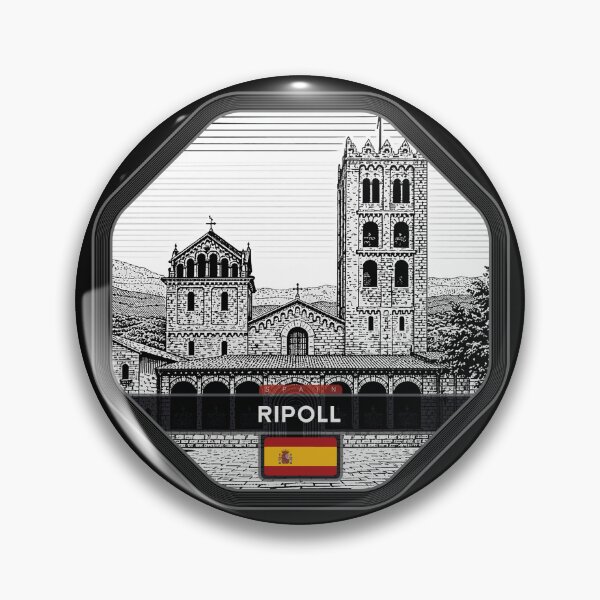 Item preview, Ripoll Spain Linocut Style  designed and sold by Thistle-TShop.