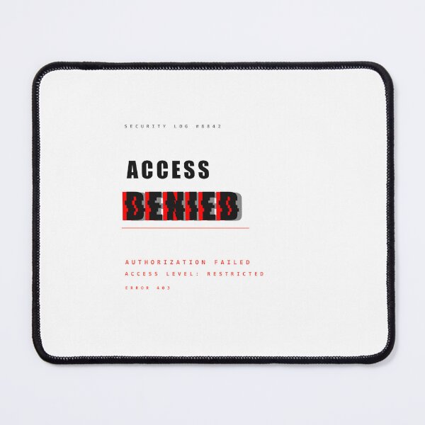 Item preview, Access Denied | Cyberpunk Security Warning Design designed and sold by HeartAndArtShop.