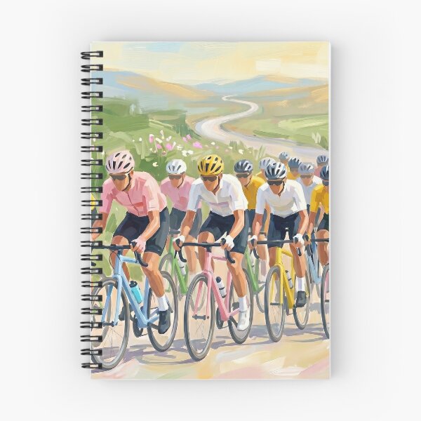 Item preview, Cycling Peloton Wildflowers Country Lane Abstract designed and sold by Pastelle Art.