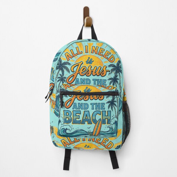 Item preview, All I Need Is Jesus And The Beach Retro Vintage Surf Christian Summer designed and sold by AdyKurniawan.