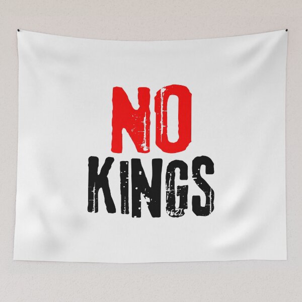 Item preview, Anti Trump No Kings in America Protest on Black designed and sold by Artycom.