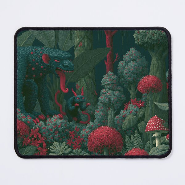 Item preview, Crimson Beasts of the Forbidden Jungle designed and sold by Absyntart.