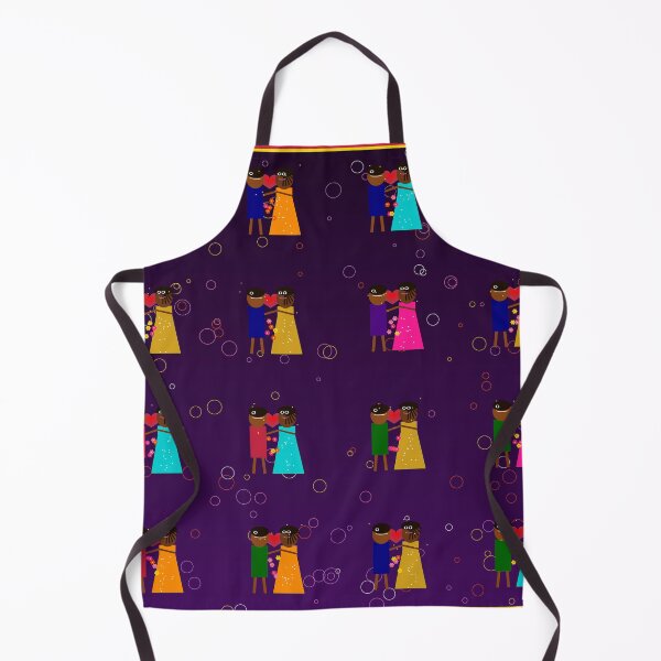Item preview, African Couple Love Birds Romance Heart Purple Art designed and sold by AfricanArtHub.