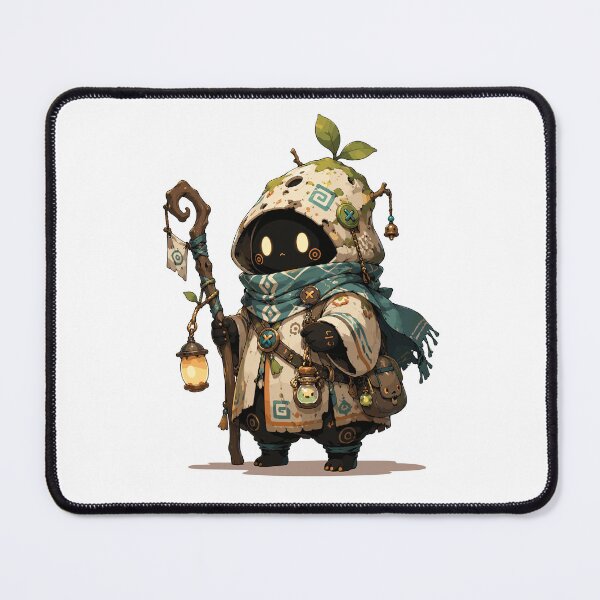 Item preview, Cute Fantasy Lantern Spirit Wizard Chibi Character designed and sold by Krincydigitalart.