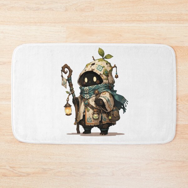 Item preview, Cute Fantasy Lantern Spirit Wizard Chibi Character designed and sold by Krincydigitalart.