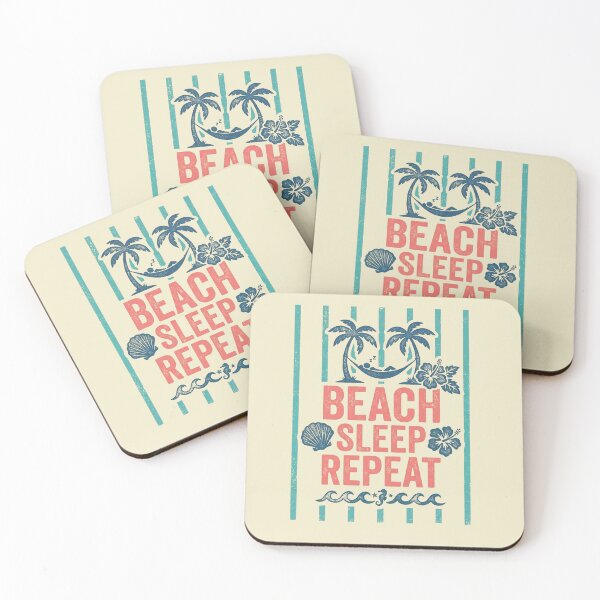 Item preview, Beach Sleep Repeat Vintage Hammock Tropical Summer Vacation designed and sold by AdyKurniawan.