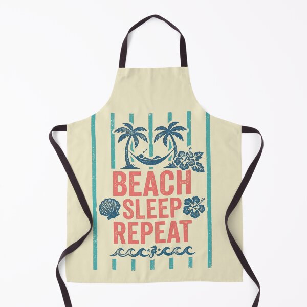 Item preview, Beach Sleep Repeat Vintage Hammock Tropical Summer Vacation designed and sold by AdyKurniawan.