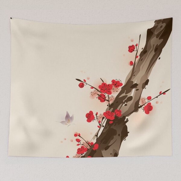 Item preview, Oriental Plum Blossoms in Bloom - 009 designed and sold by OriArtiste.