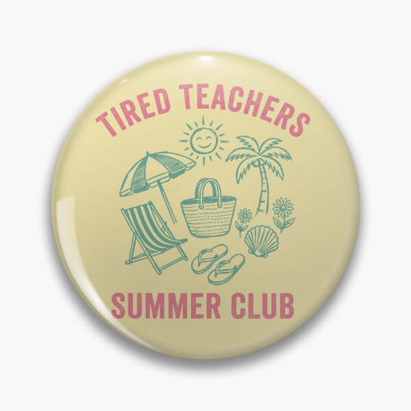 Item preview, Tired Teachers Summer Club Retro Beach Vacation 90s Aesthetic designed and sold by AdyKurniawan.