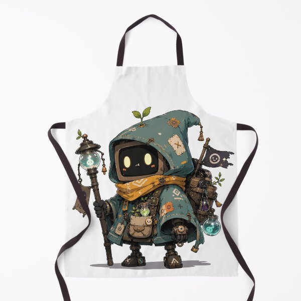 Item preview, Cute Robot Wizard Fantasy Explorer Chibi Character designed and sold by Krincydigitalart.