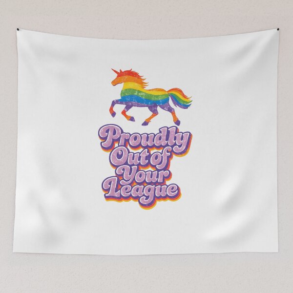 Item preview, Proudly Out of Your League Unicorn designed and sold by KungPowUnicorn.