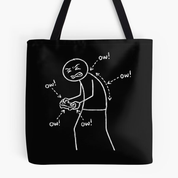 Item preview, Funny Gamer Posture Stick Figure Back Pain Humor designed and sold by haitrieuic96.