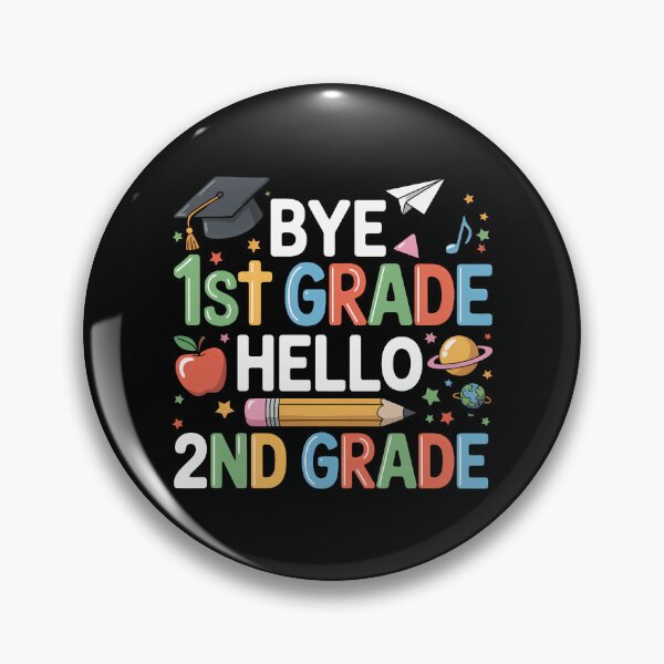 Item preview, Graduation Bye 1st Grade Hello 2nd Grade Back to School designed and sold by sailorjessiArt.