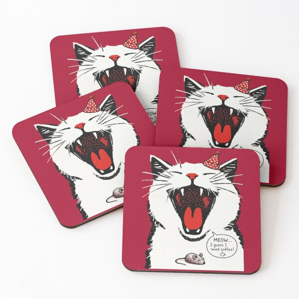 Item preview, Meow I Need Coffee designed and sold by HexOne.