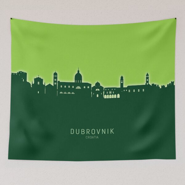 Item preview, Dubrovnik Croatia Skyline designed and sold by ArtPrints.