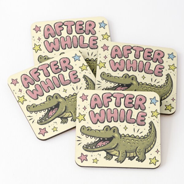 Item preview, Retro After A While Crocodile Funny Summer Gator Comic Style designed and sold by AdyKurniawan.