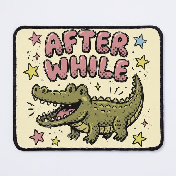 Item preview, Retro After A While Crocodile Funny Summer Gator Comic Style designed and sold by AdyKurniawan.