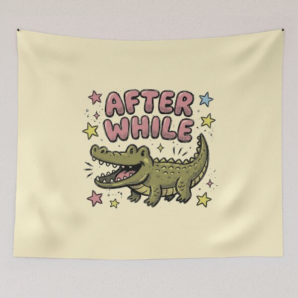 Item preview, Retro After A While Crocodile Funny Summer Gator Comic Style designed and sold by AdyKurniawan.