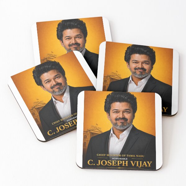 Item preview, Vijay CM Tamil Nadu Leader Poster designed and sold by CoolGTees.