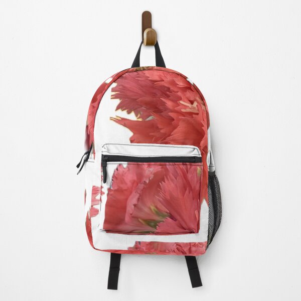 Item preview, Vivid Coral Pink Fringed Carnation Blossom Cutout designed and sold by BalkanBloom.