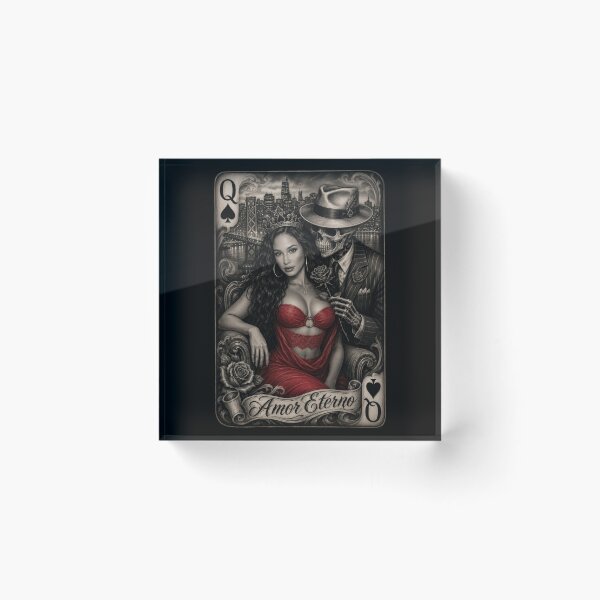 Item preview, Amor Eterno Queen of Spades, Queen of Hearts, Soul of the Dead designed and sold by DyfunctionalTee.